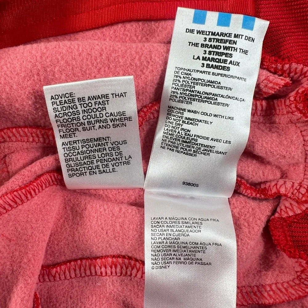 Adidas Track Suit Kids 6M Red Disney Goofy Superstar Jacket Pants Set Vintage